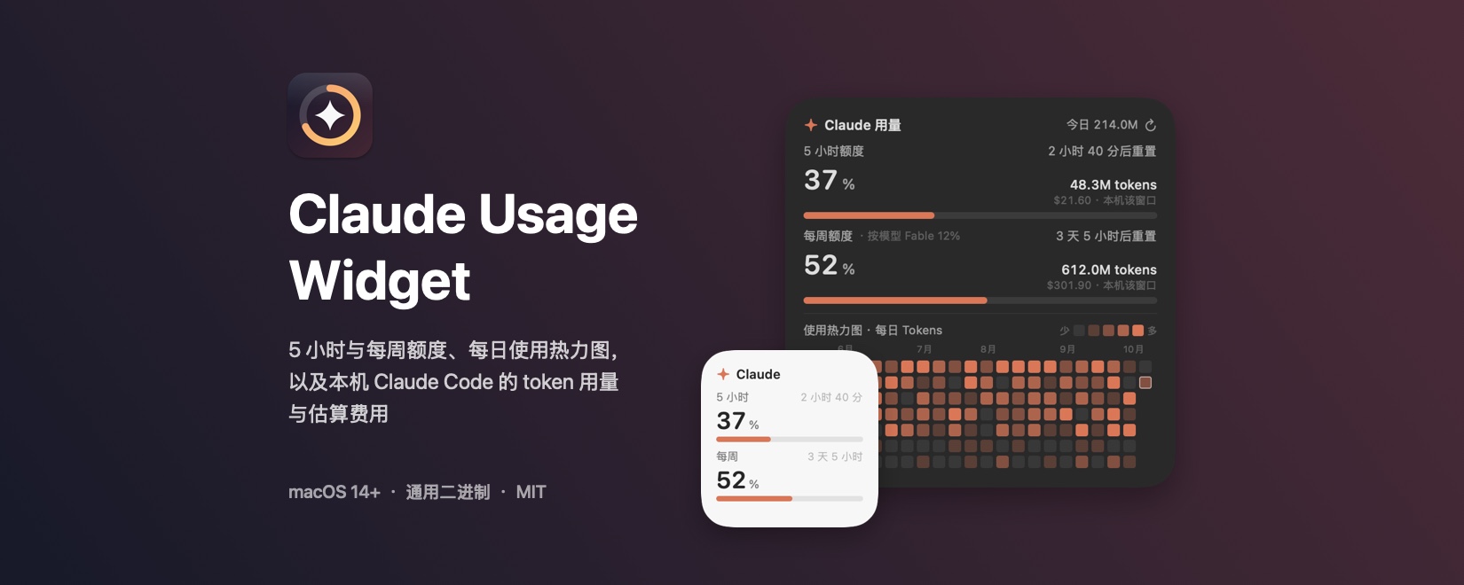 Claude Usage Widget: A macOS Desktop Monitor for Claude Subscription Quotas and Usage